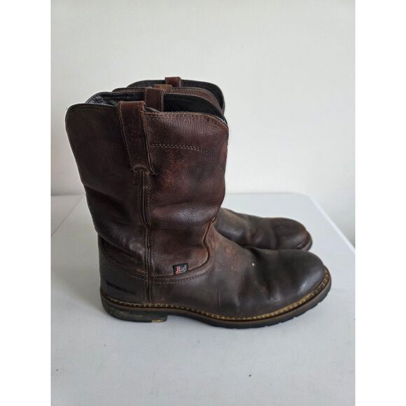 Justin Leather Work Boots WK4960 Brown - Men Size 13 main image 11